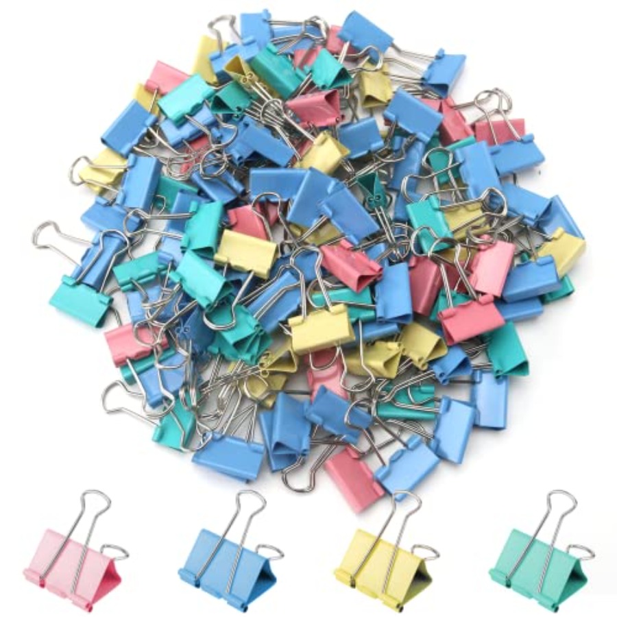 120 Pack Binder Clips 0.75 Inc - Binder Clip Assorted avis et prix