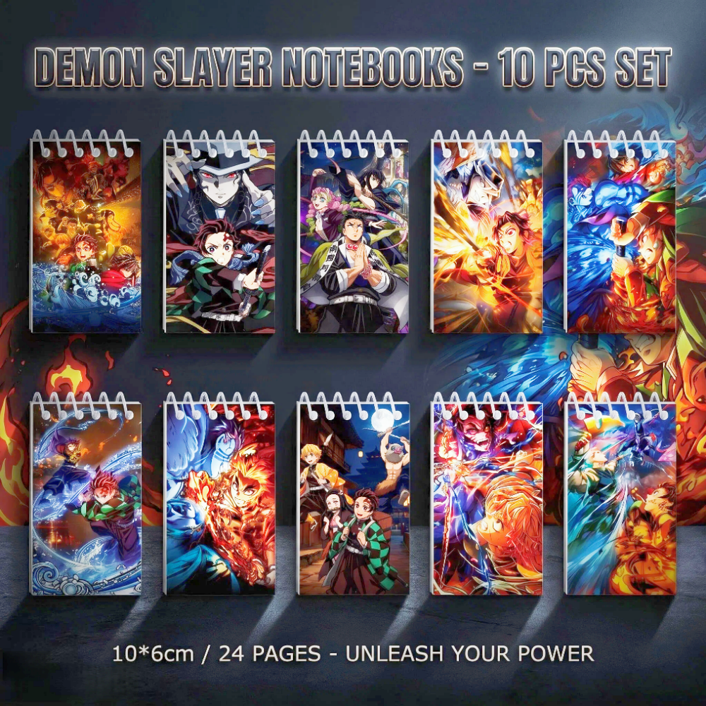 10PCS Demon Slayer Notepads. S - Stationery Office avis et prix