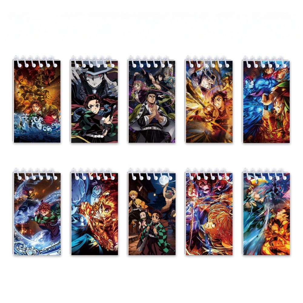 10PCS Demon Slayer Notepads. S - Stationery Office avis et prix
