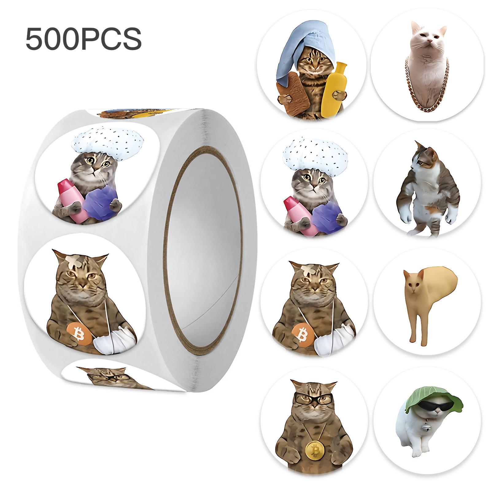 100-500pcs Funny Cat Graffiti  - Memo Pad Sticky avis et prix