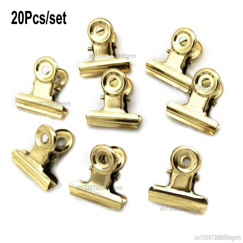 20PCS/Set 21mm*23mm Round Meta - Binder Clip Assorted avis et prix