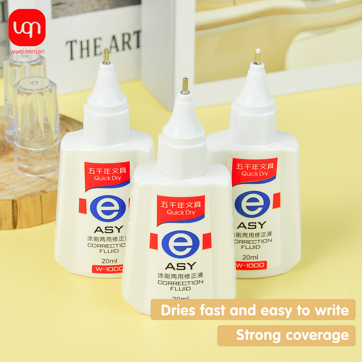WQN Quick-Dry Correction Fluid - Correction Fluid White avis et prix