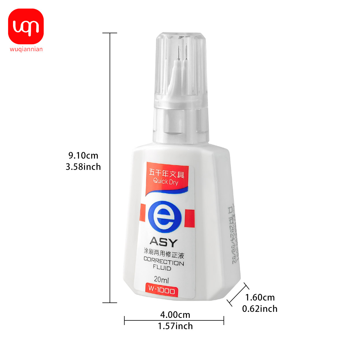 WQN Quick-Dry Correction Fluid - Correction Fluid White avis et prix