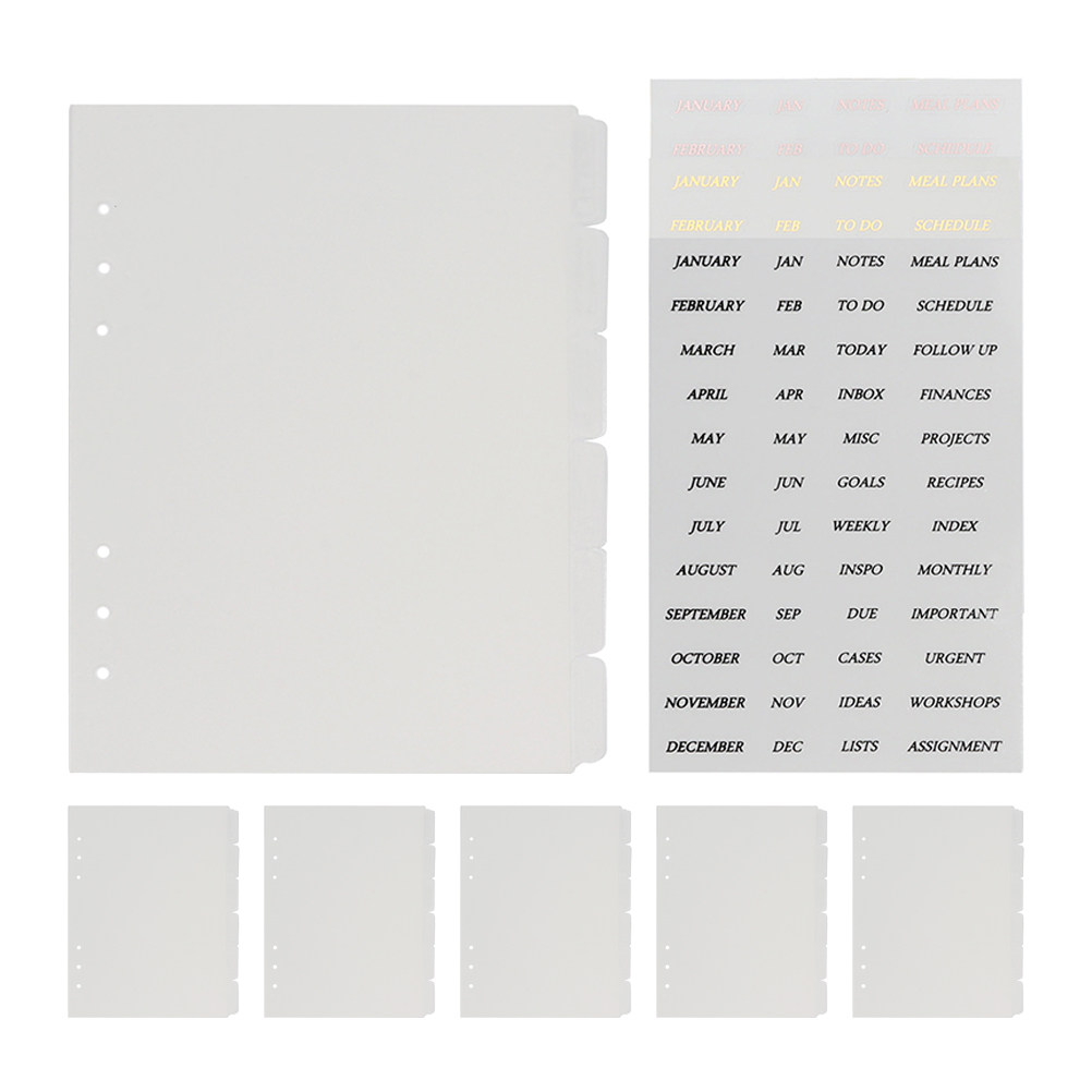 A5 Transparent PP Divider Page - Index Tab Divider avis et prix