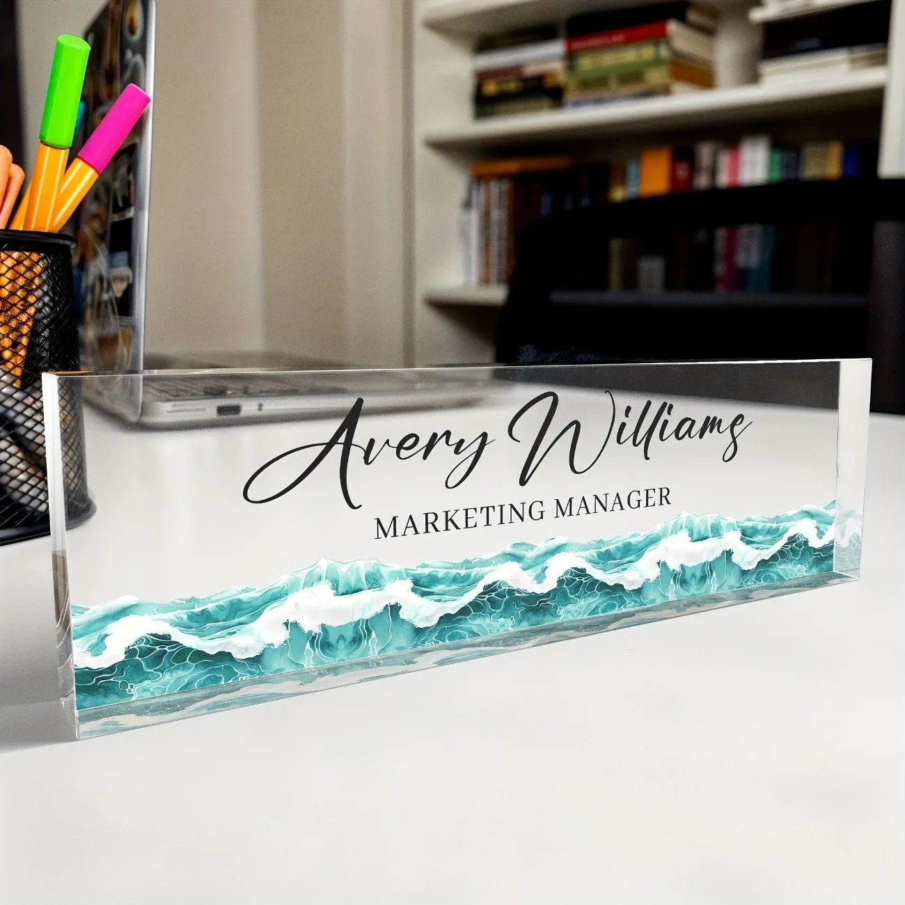 Custom Personalized Acrylic De - Desk Name Plate avis et prix