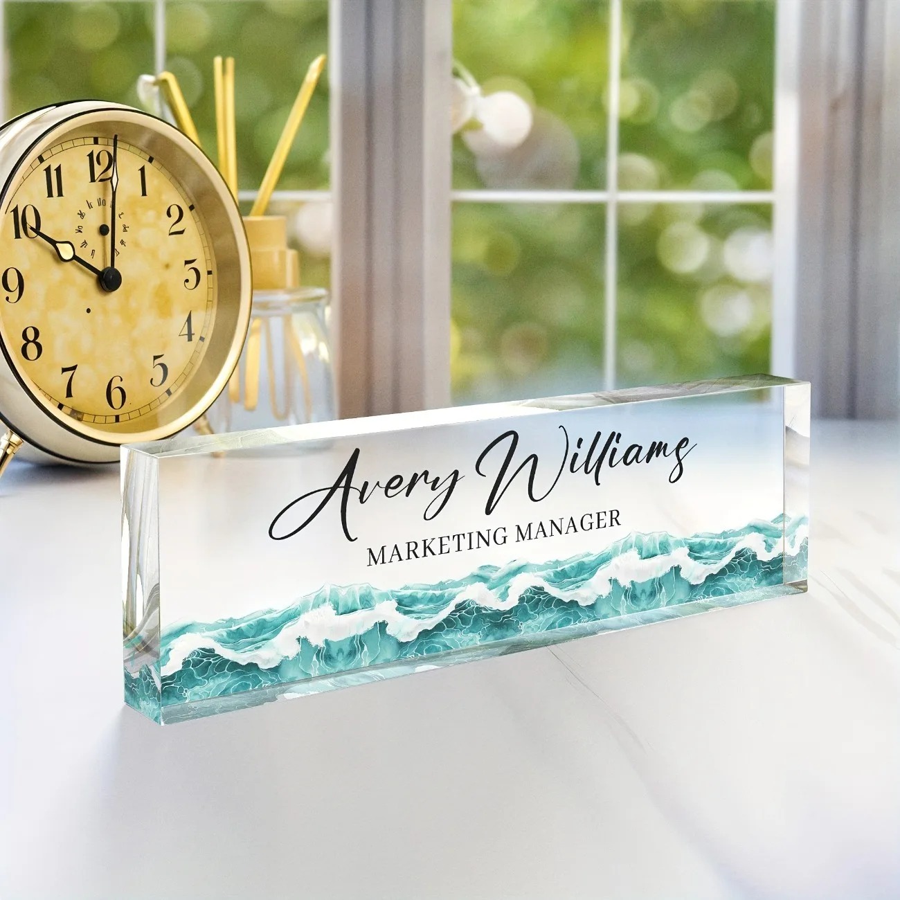Custom Personalized Acrylic De - Desk Name Plate avis et prix