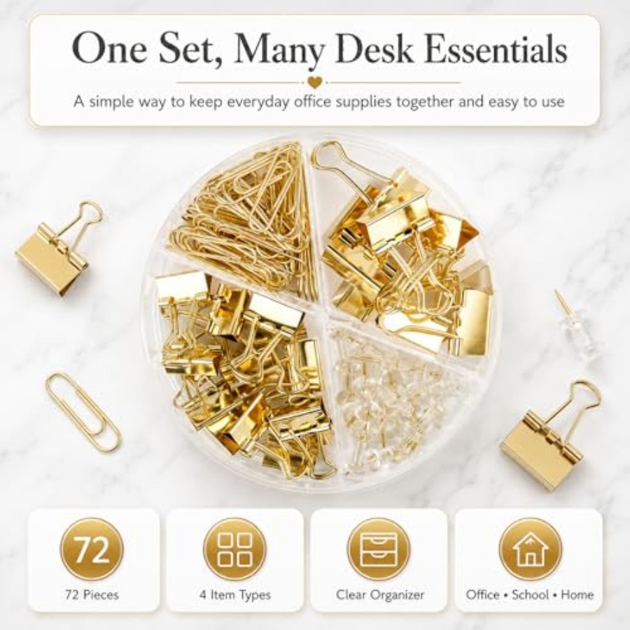 Paper Binder and Clips Set, Me - Binder Clip Assorted avis et prix