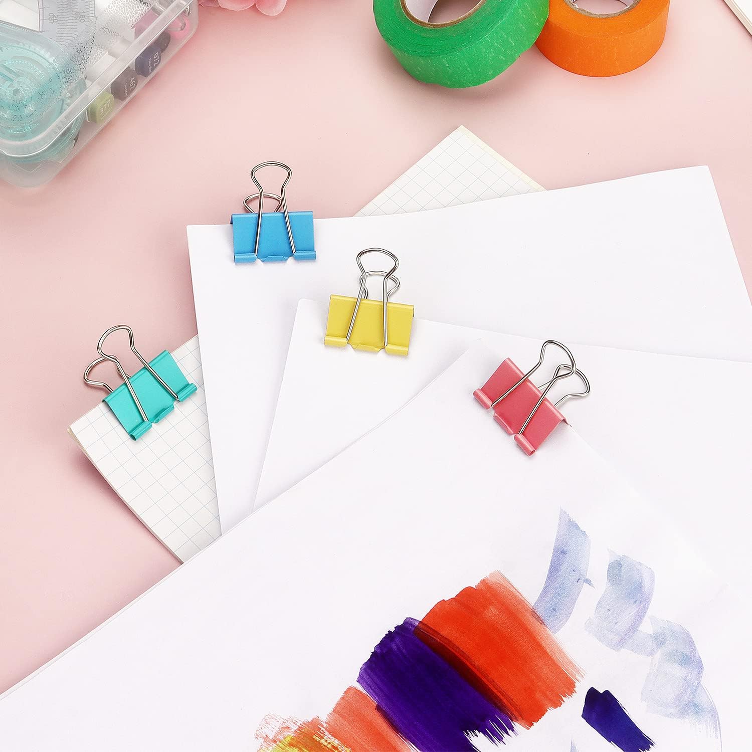 Colorful Binder Clips, Assorte - Binder Clip Assorted avis et prix