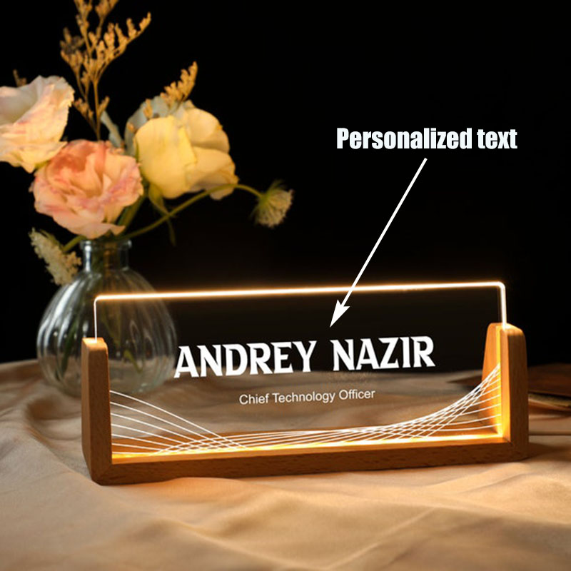 Customizable Personalized Ligh - Desk Name Plate avis et prix