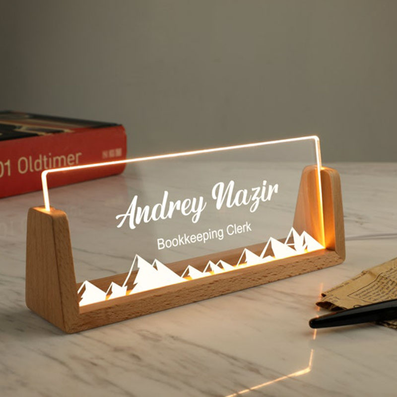 Customizable Personalized Ligh - Desk Name Plate avis et prix