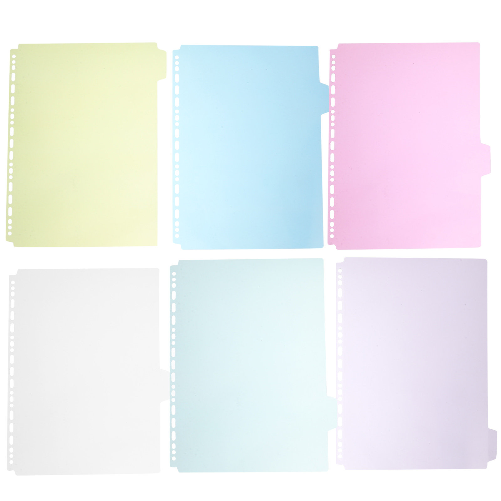 6Pcs File Binder Divider Sheet - Index Tab Divider avis et prix