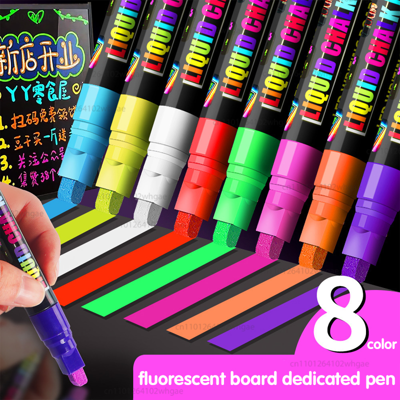 8Color 8mm Liquid Chalk Erasab - Correction Fluid White avis et prix