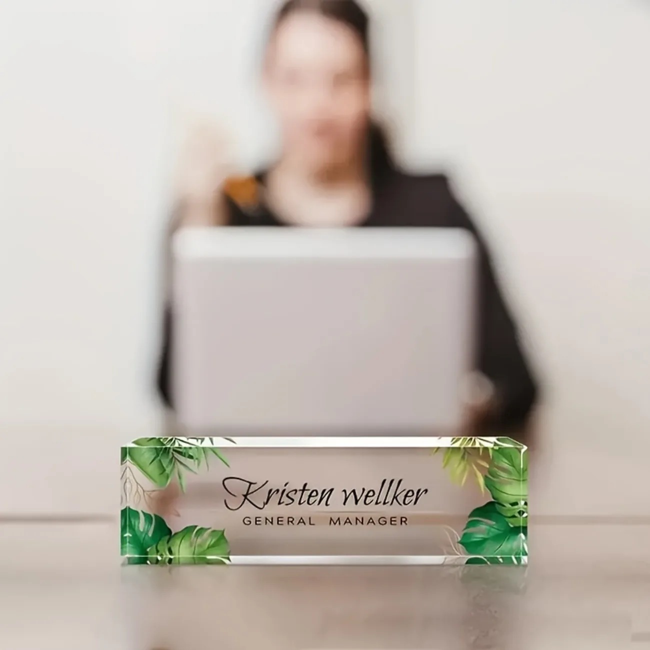 2D Flat Custom Personalized Ac - Desk Name Plate avis et prix