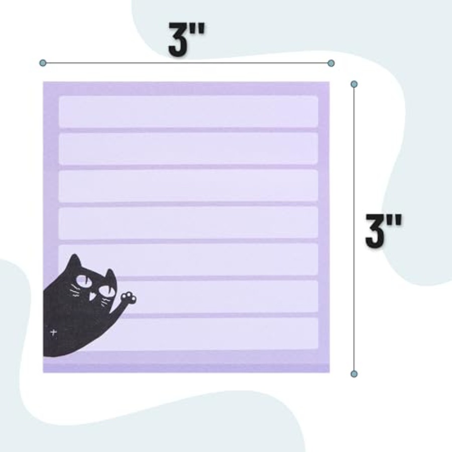- Black Cat Sticky Notes Set,  - Memo Pad Sticky avis et prix