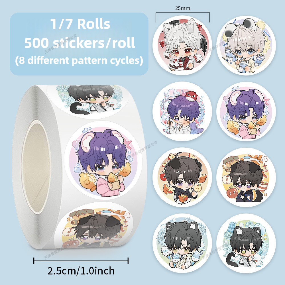 500Pcs Roll Kawaii Cartoon Sti - Memo Pad Sticky avis et prix