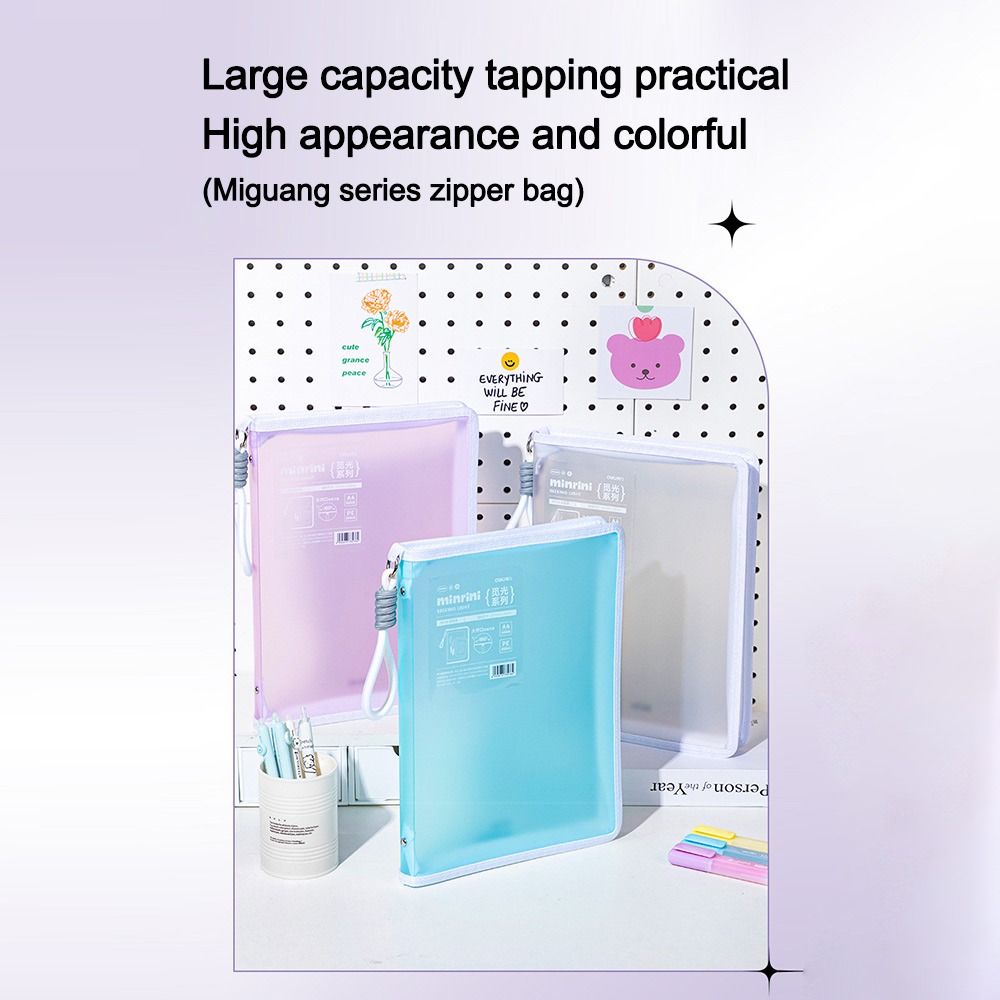 Portable Transparent A4 Zipper - Is Stationery Office Supply avis et prix