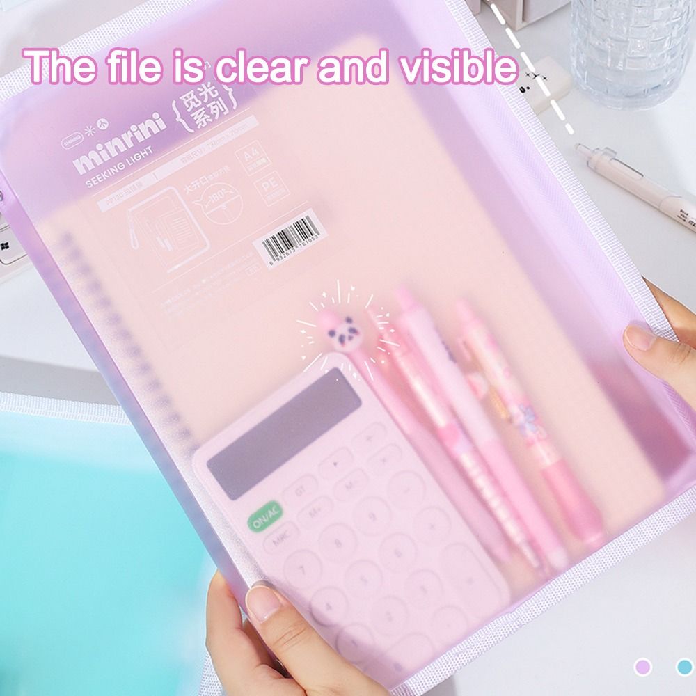 Portable Transparent A4 Zipper - Is Stationery Office Supply avis et prix
