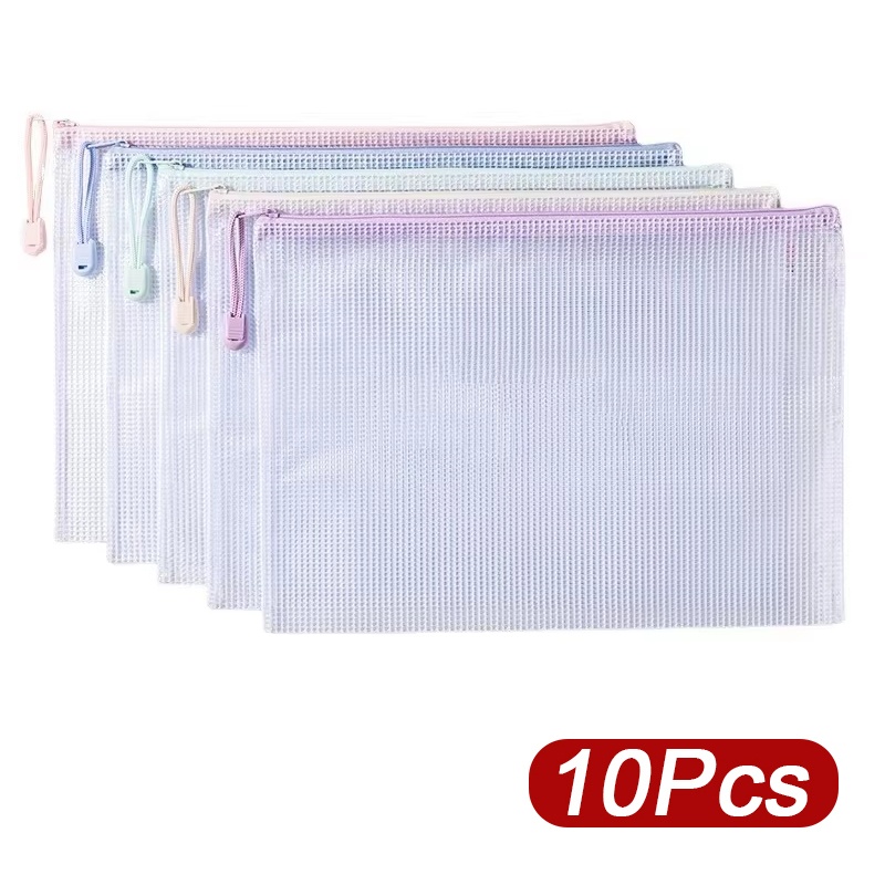 5-30pcs Zipper Mesh Bag A4/A5  - Is Stationery Office Supply avis et prix