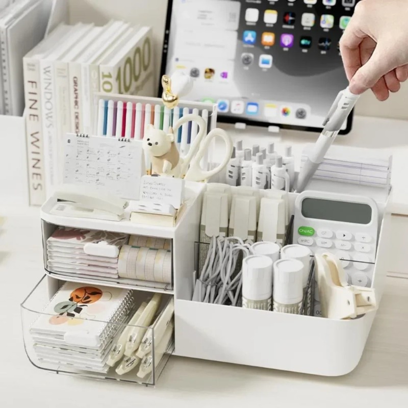 1Pcs Desktop Cosmetics Organiz - Ideal Stationery & Office Supply avis et prix