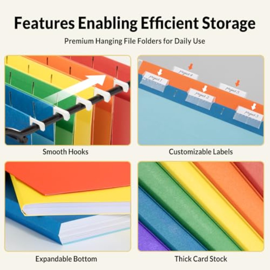 Hanging File Folders, 6 Pack L - File Folder Hanging avis et prix