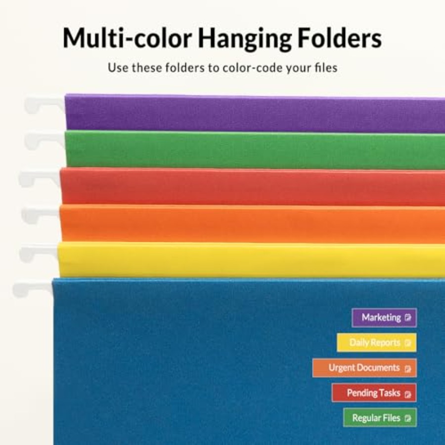 Hanging File Folders, 6 Pack L - File Folder Hanging avis et prix