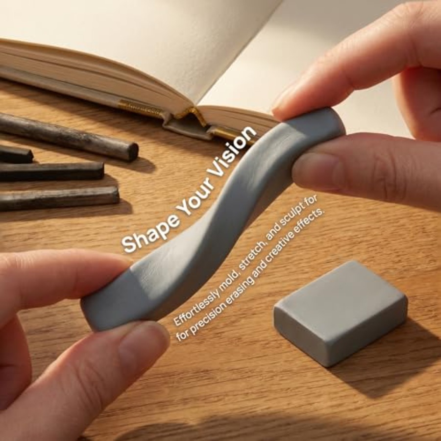 8 Pack Large Grey Kneaded Eras - Rubber Eraser Kneaded avis et prix