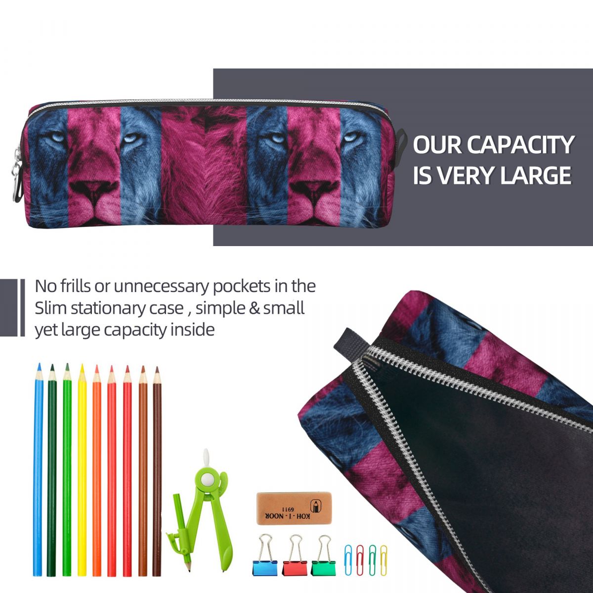 Aston Villa Lion Pencil Cases  - Lion Stationery & Office Supply(Kunshan)Co.Ltd avis et prix