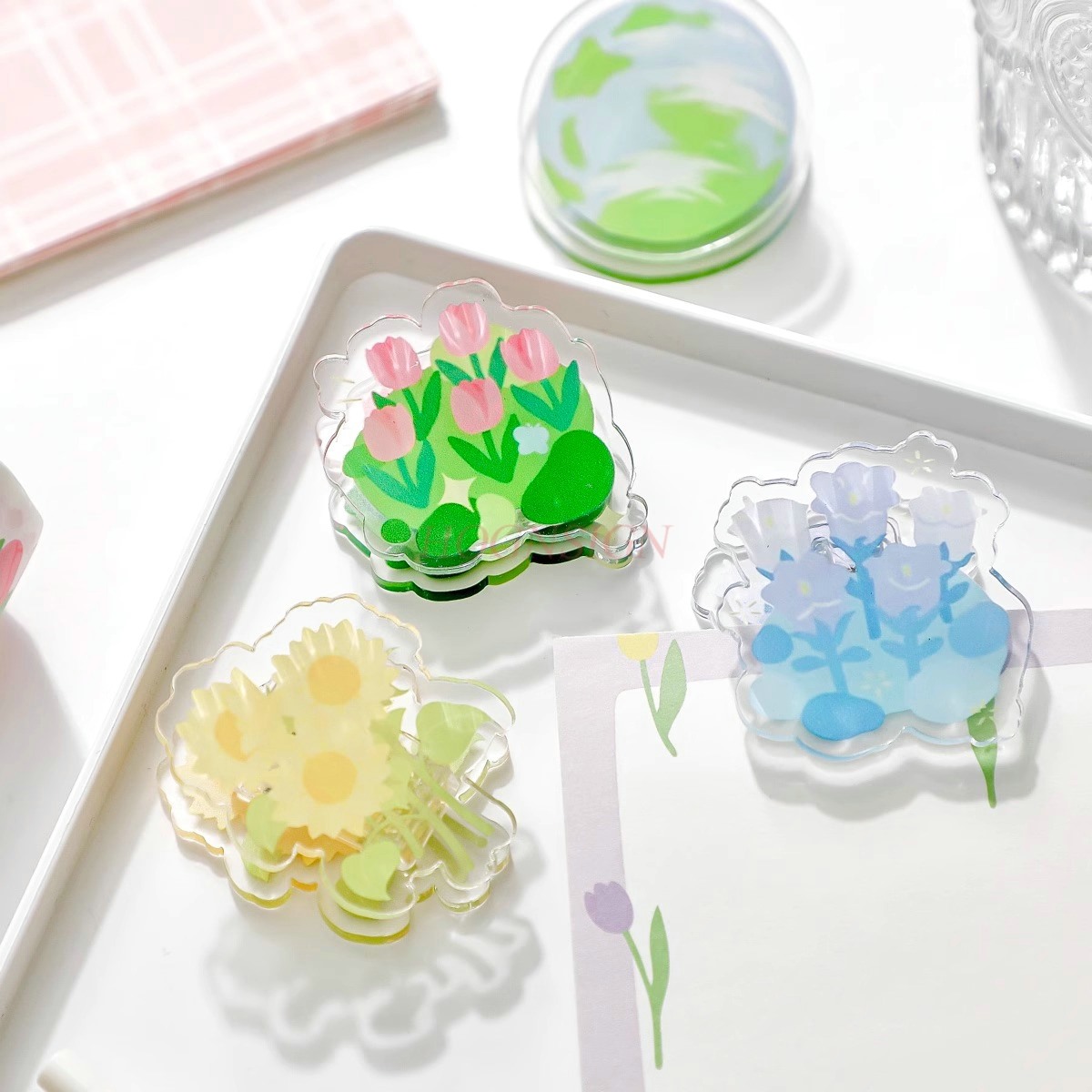 1pcs Afternoon Garden Acrylic  - Is Stationery Office Supply avis et prix