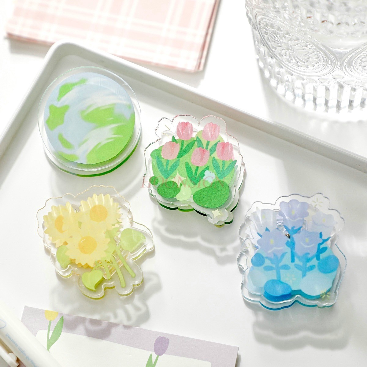 1pcs Afternoon Garden Acrylic  - Is Stationery Office Supply avis et prix