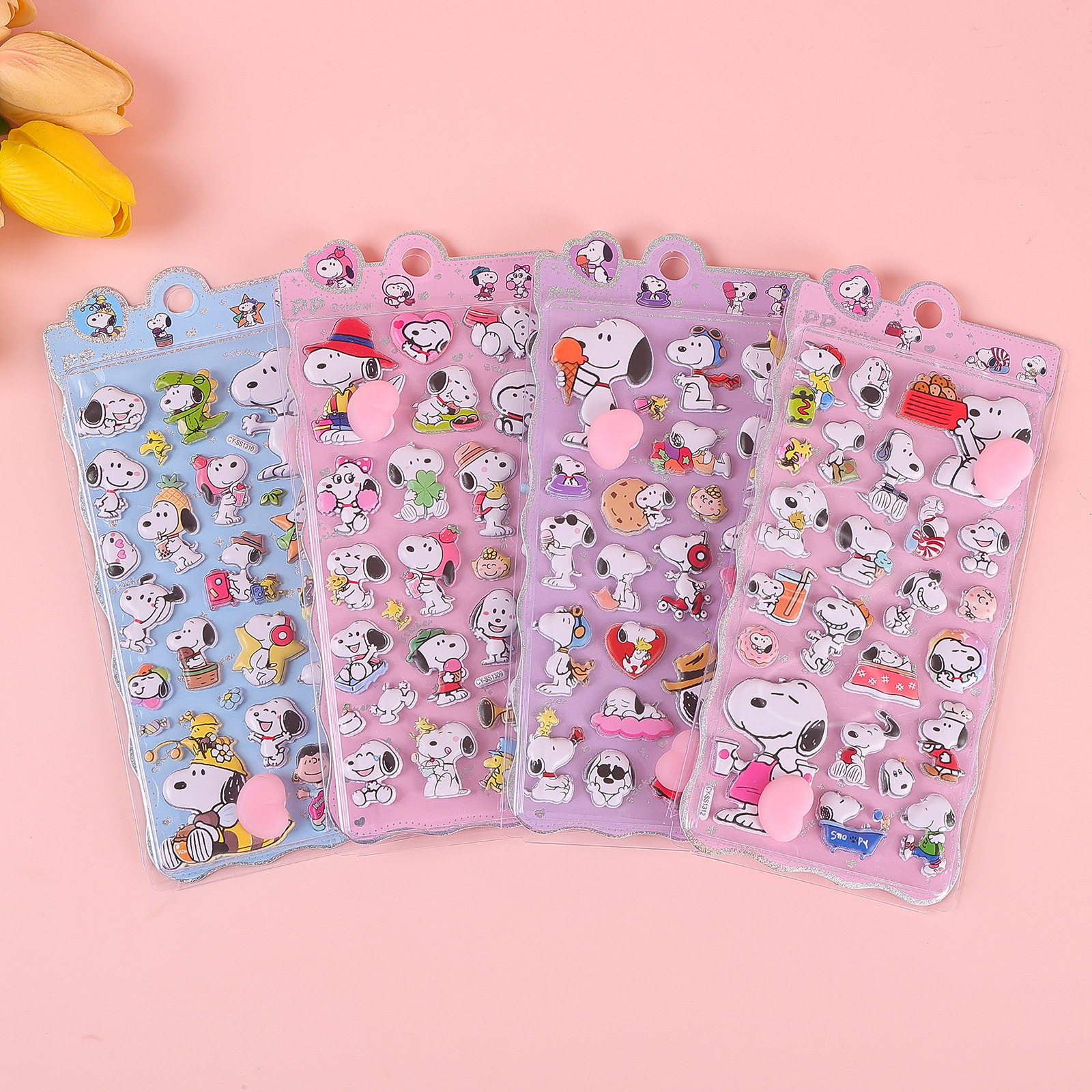 1/4pcs Snoopy 3D Stickers Scra - Stationery Office avis et prix
