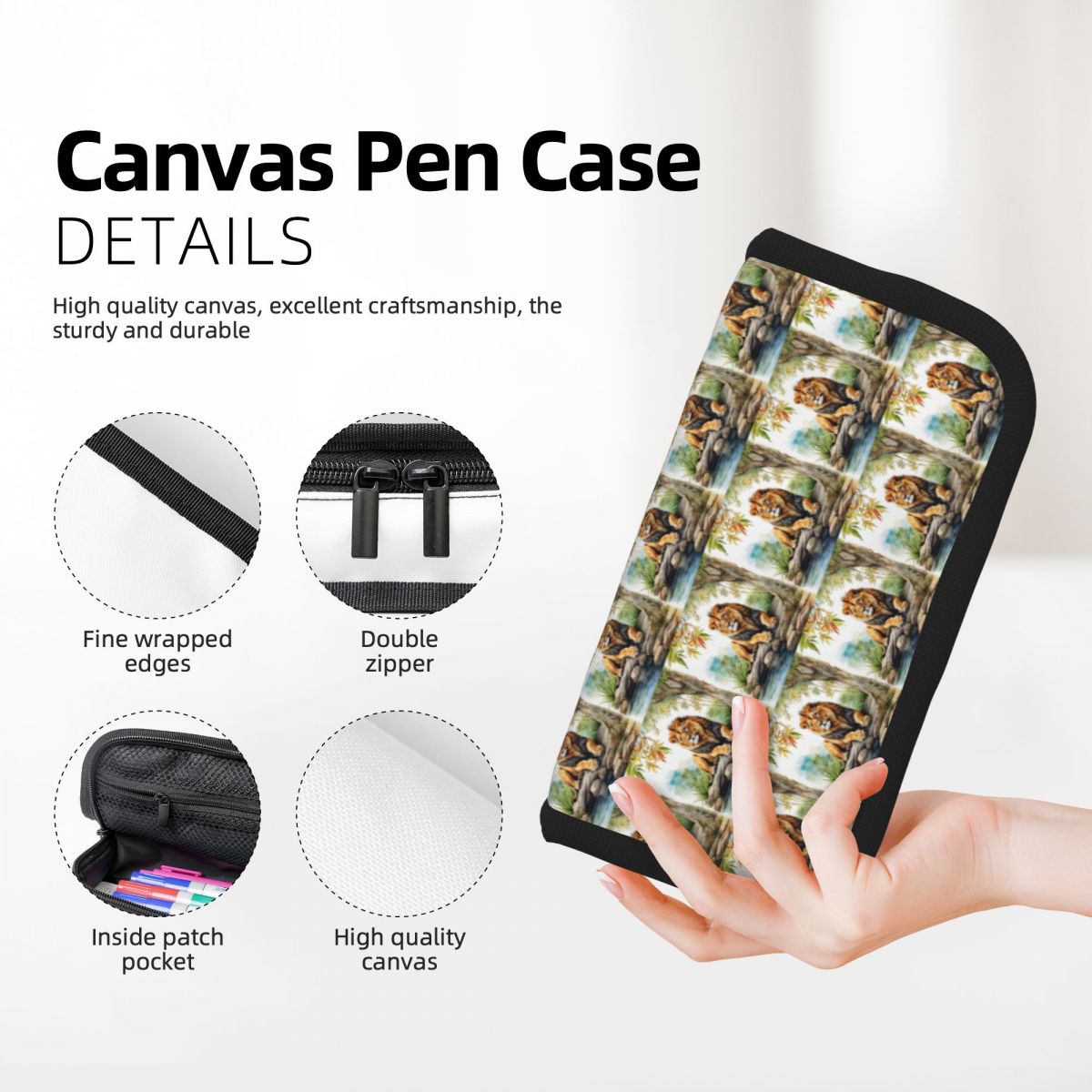 A Lion In A Forest Pencil Case - Lion Stationery & Office Supply(Kunshan)Co.Ltd avis et prix