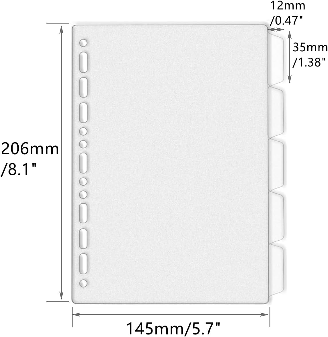 A4 A5 B5 Binder Dividers Gener - Index Tab Divider avis et prix
