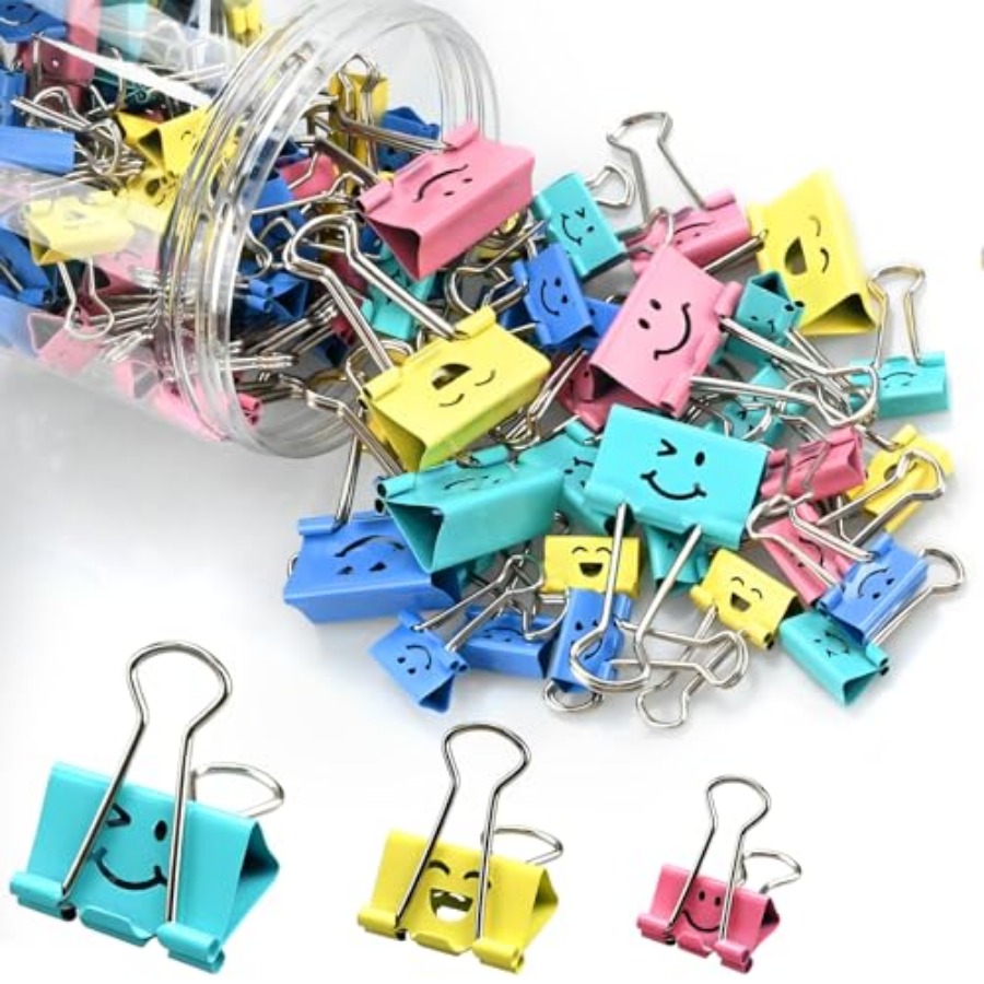100 Pack Binder Clips Paper Cl - Binder Clip Assorted avis et prix