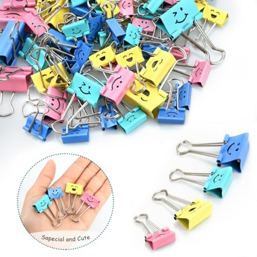 100 Pack Binder Clips Paper Cl - Binder Clip Assorted avis et prix