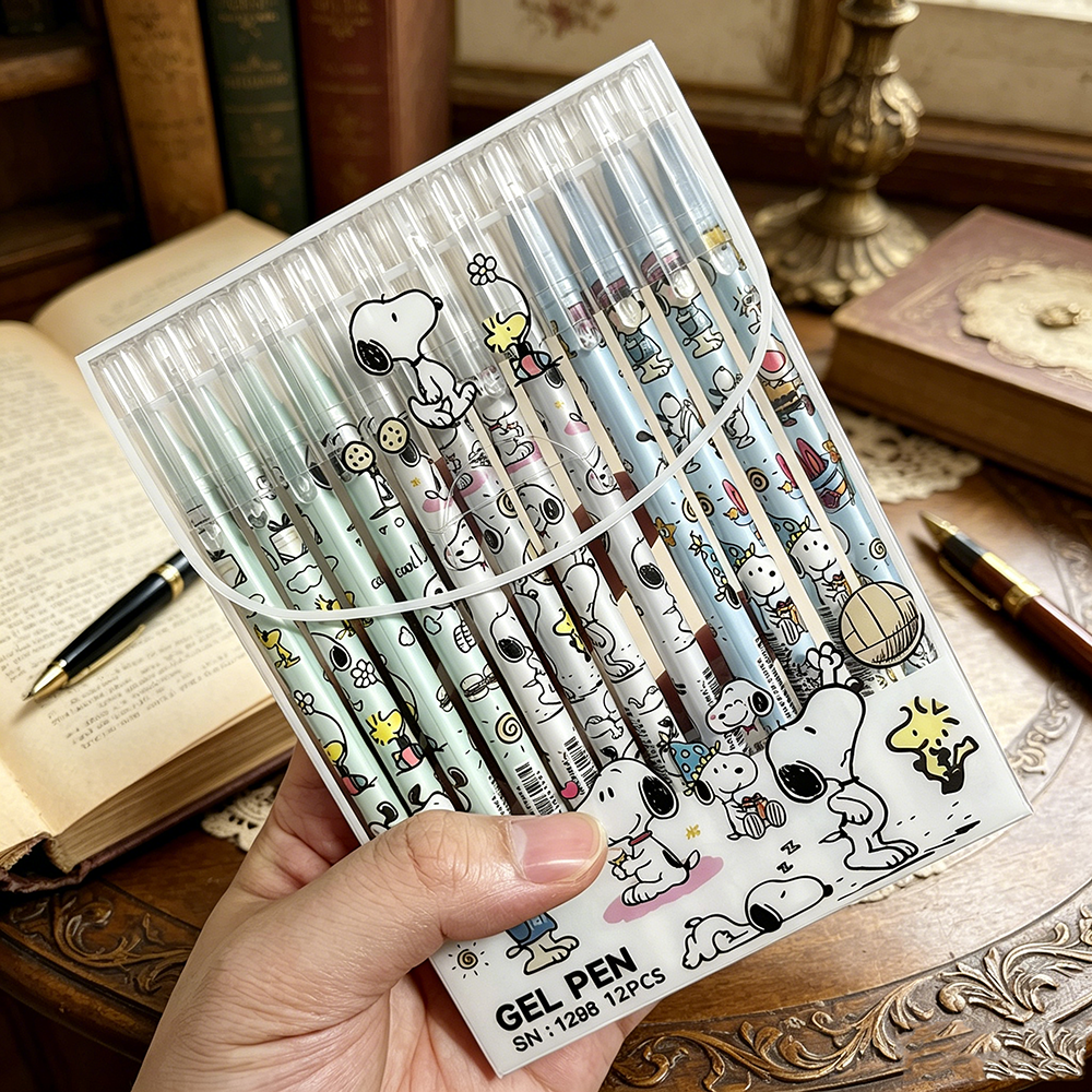 12pcs Snoopy Premium Erasable  - Stationery Office avis et prix