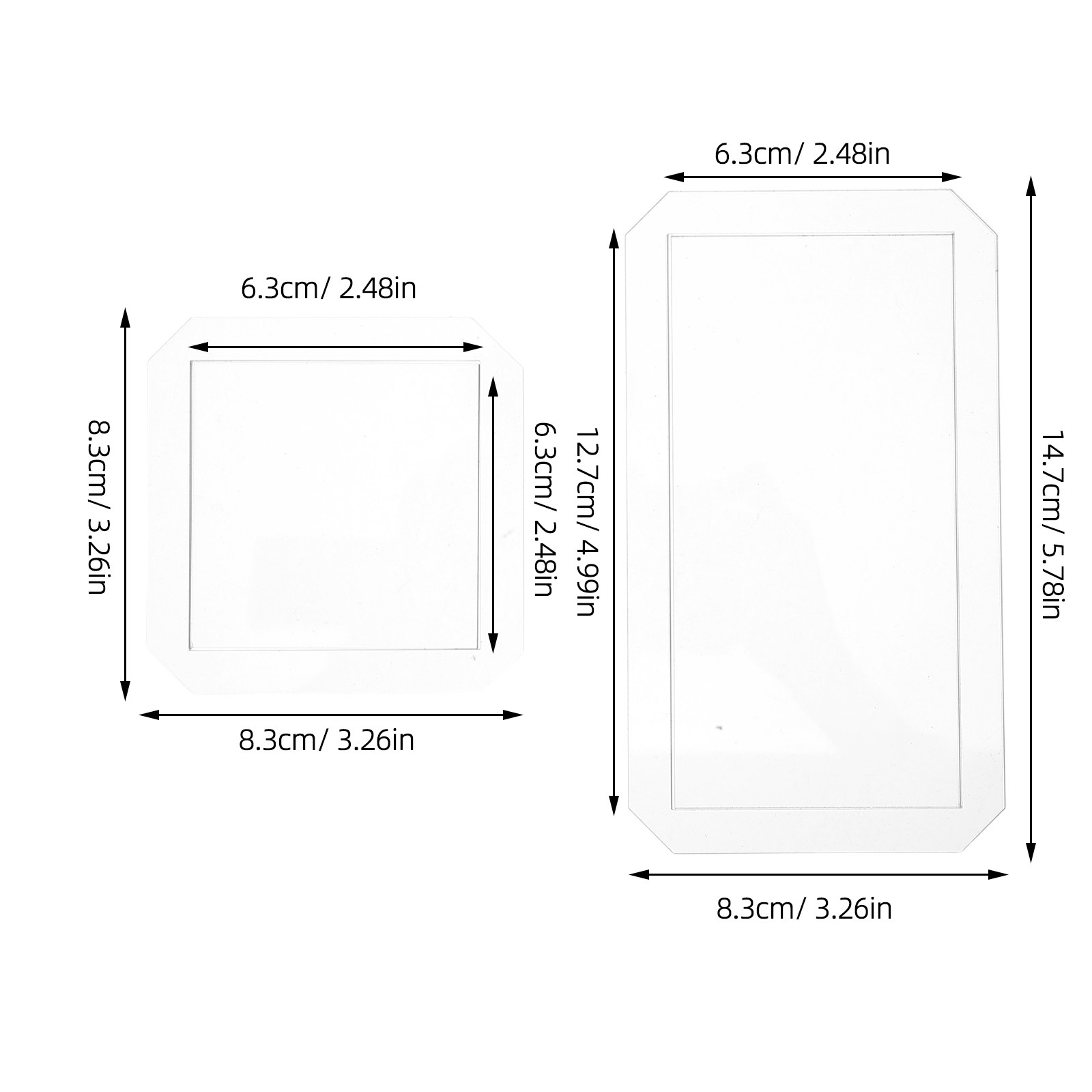 4Pcs Acrylic Quilting Template - Ruler Set Transparent avis et prix