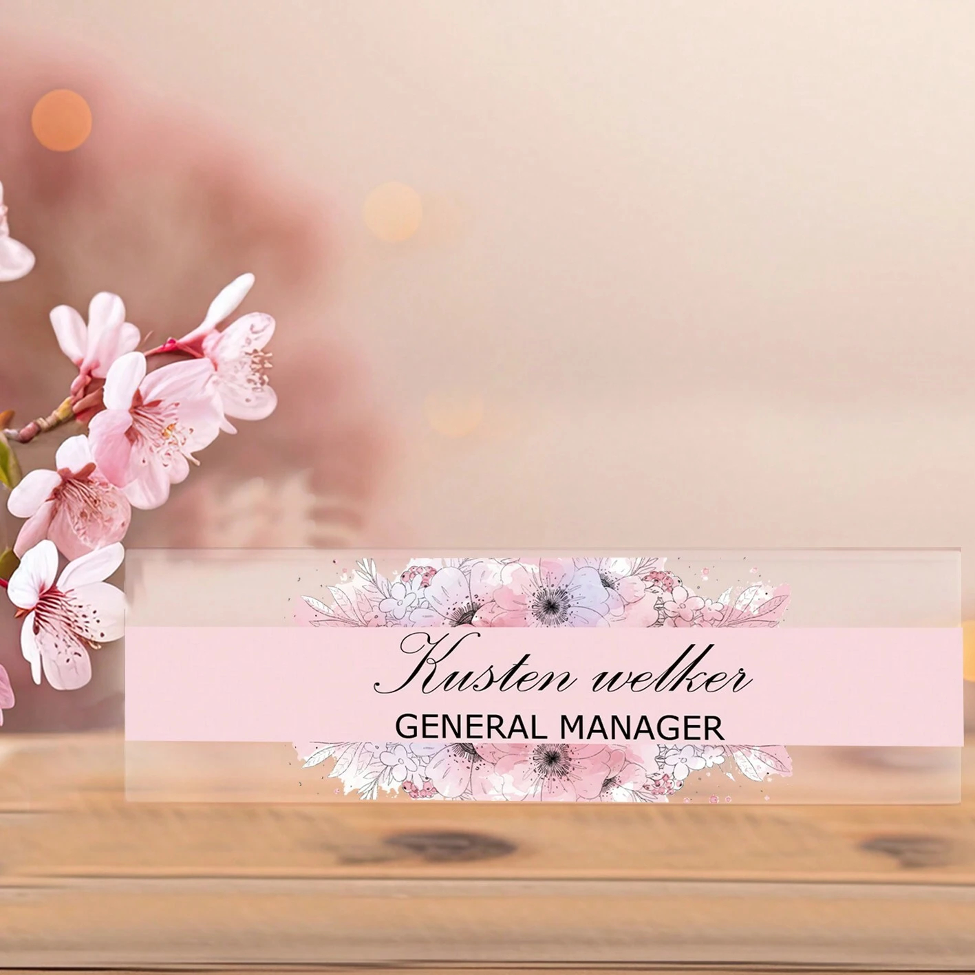 20*6CM Personalized Acrylic De - Desk Name Plate avis et prix