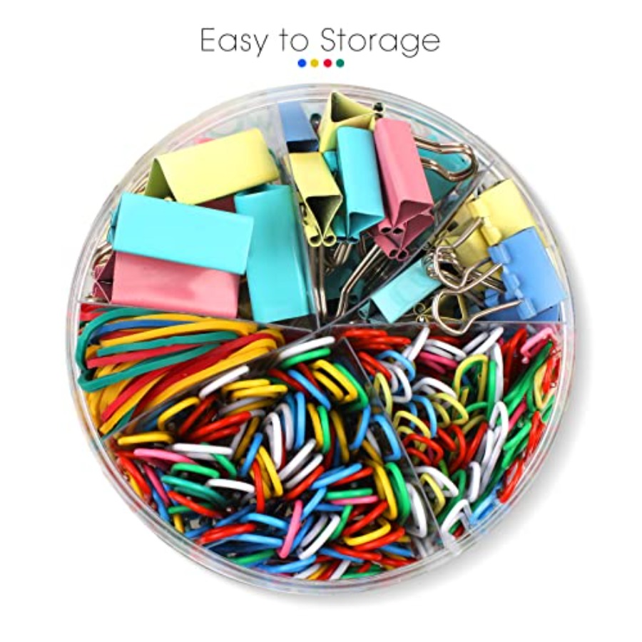 300 Pcs Binder Clips, Rubber B - Binder Clip Assorted avis et prix