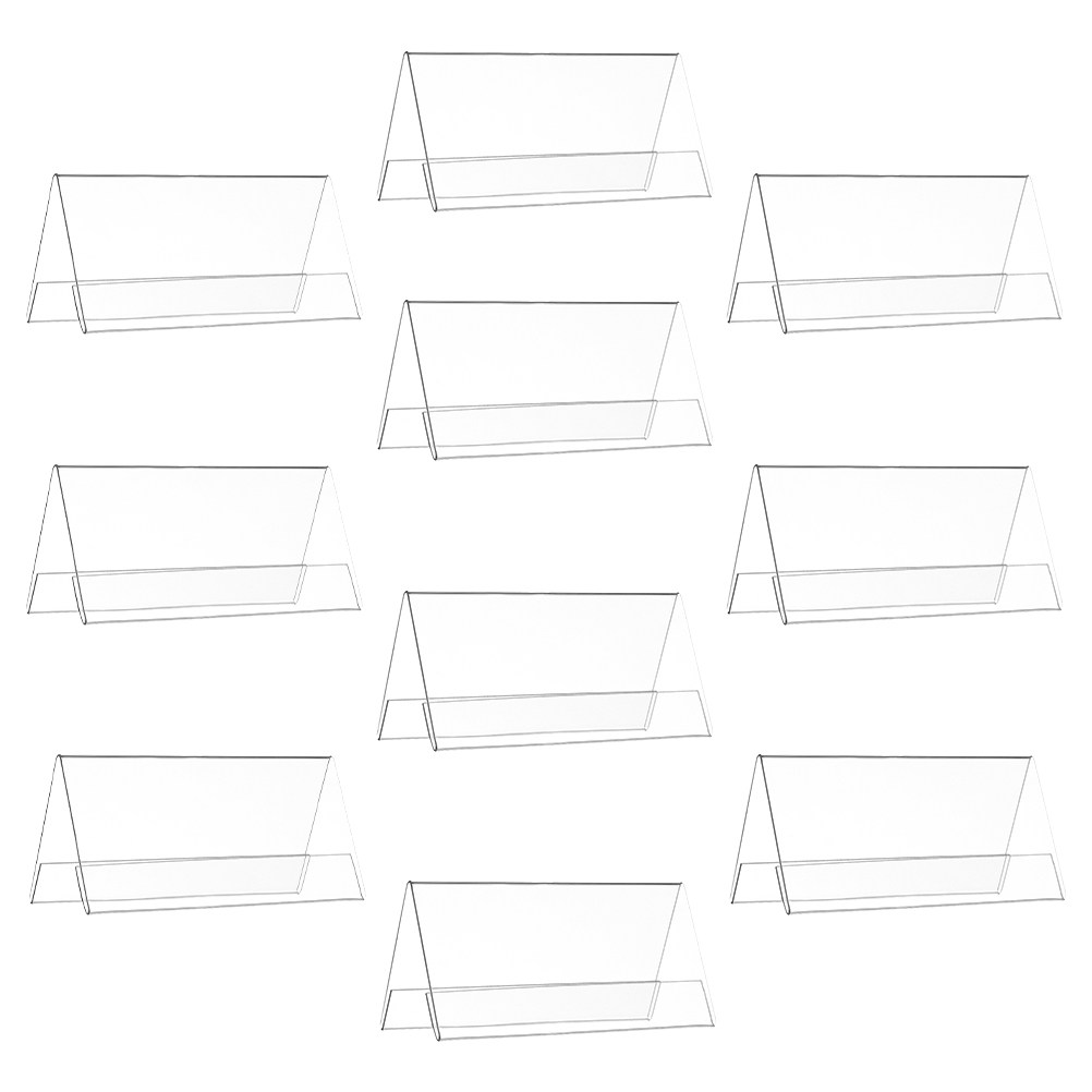 10Pcs Clear Acrylic Conference - Desk Name Plate avis et prix