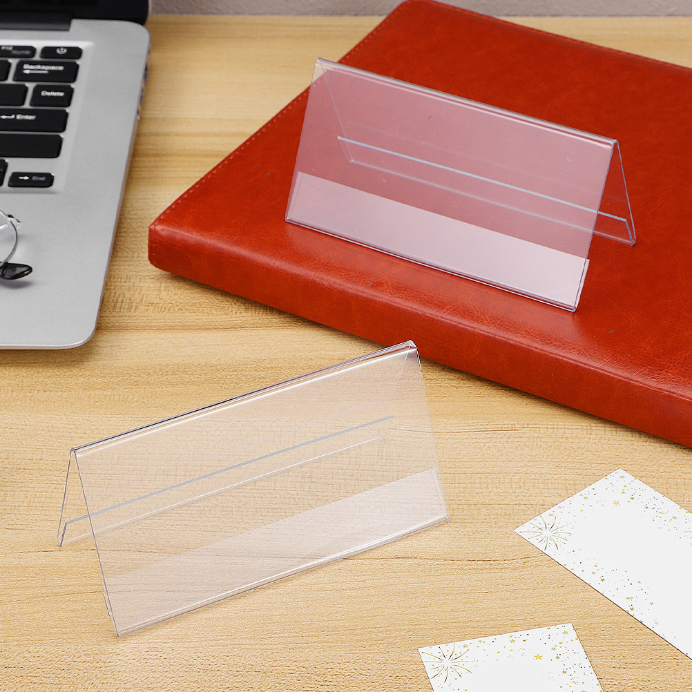 10Pcs Clear Acrylic Conference - Desk Name Plate avis et prix