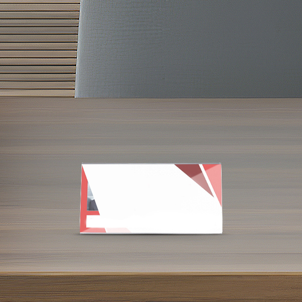 10Pcs Clear Acrylic Conference - Desk Name Plate avis et prix