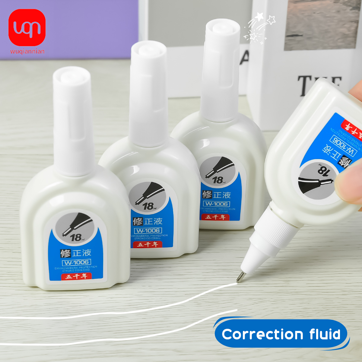 WQN-1/3/6PCS Simple White Corr - Correction Fluid White avis et prix