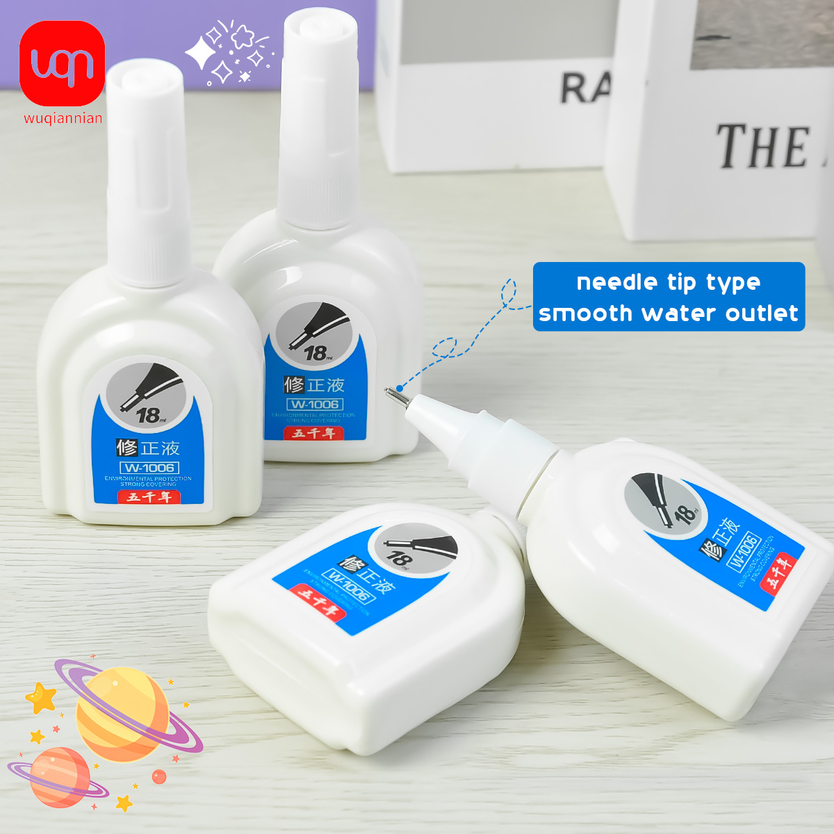 WQN-1/3/6PCS Simple White Corr - Correction Fluid White avis et prix