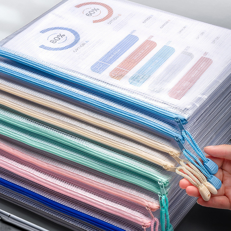 Mesh Zipper Storage Bags Docum - Portfolio Folder Zip avis et prix