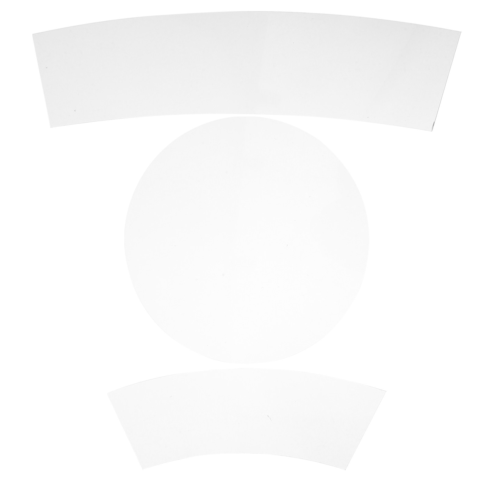 3Pcs Transparent Acrylic Bucke - Ruler Set Transparent avis et prix