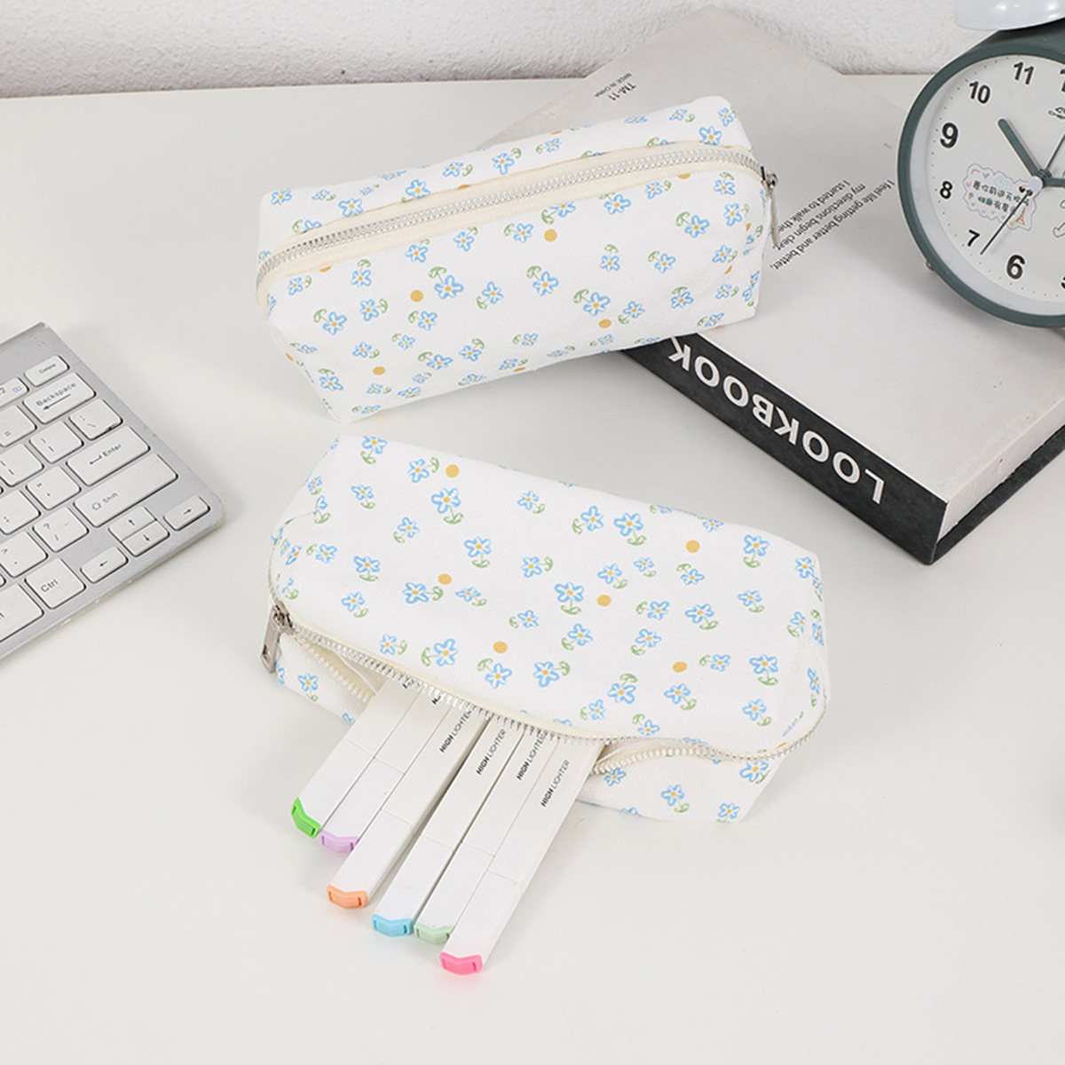 Simple floral printed pencil c - Stationery And Office Supply Stores avis et prix
