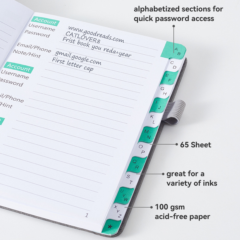 1pc Compact Password Keeper Bo - Index Tab Divider avis et prix