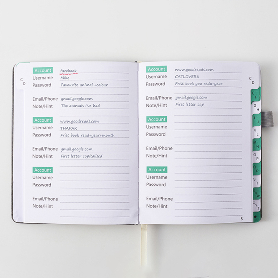 1pc Compact Password Keeper Bo - Index Tab Divider avis et prix