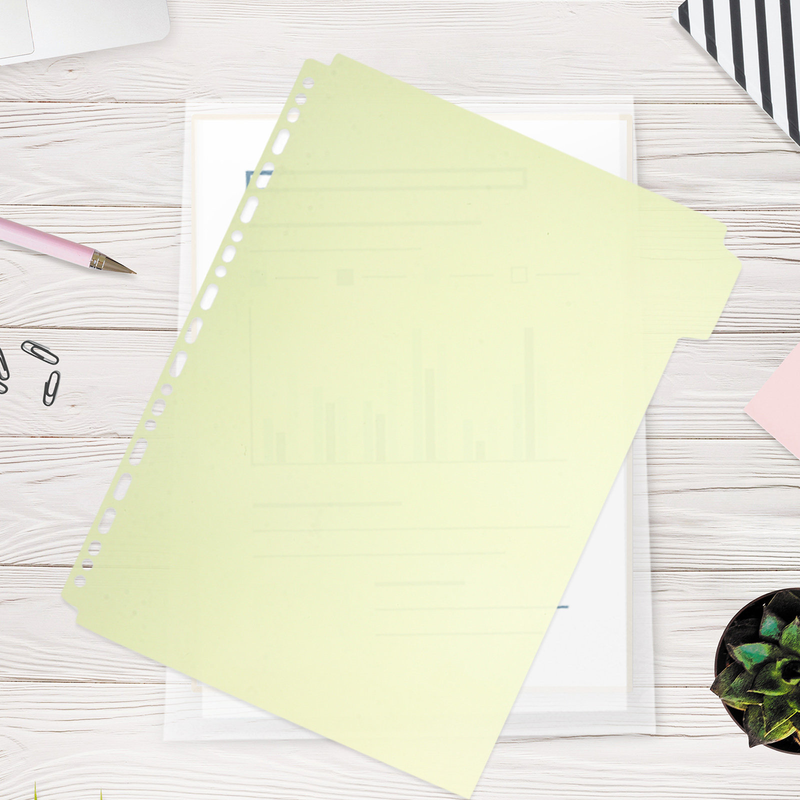 6Pcs File Binder Dividers A4 I - Index Tab Divider avis et prix