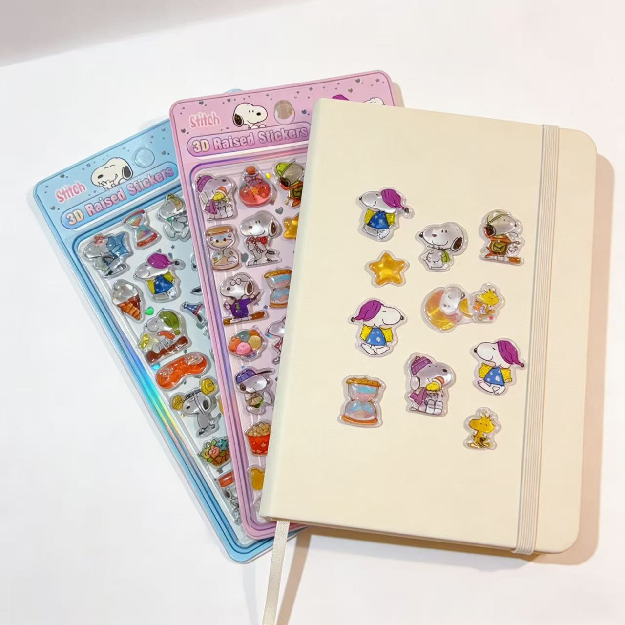 1/6pcs New Snoopy 3D Relief St - Stationery Office avis et prix